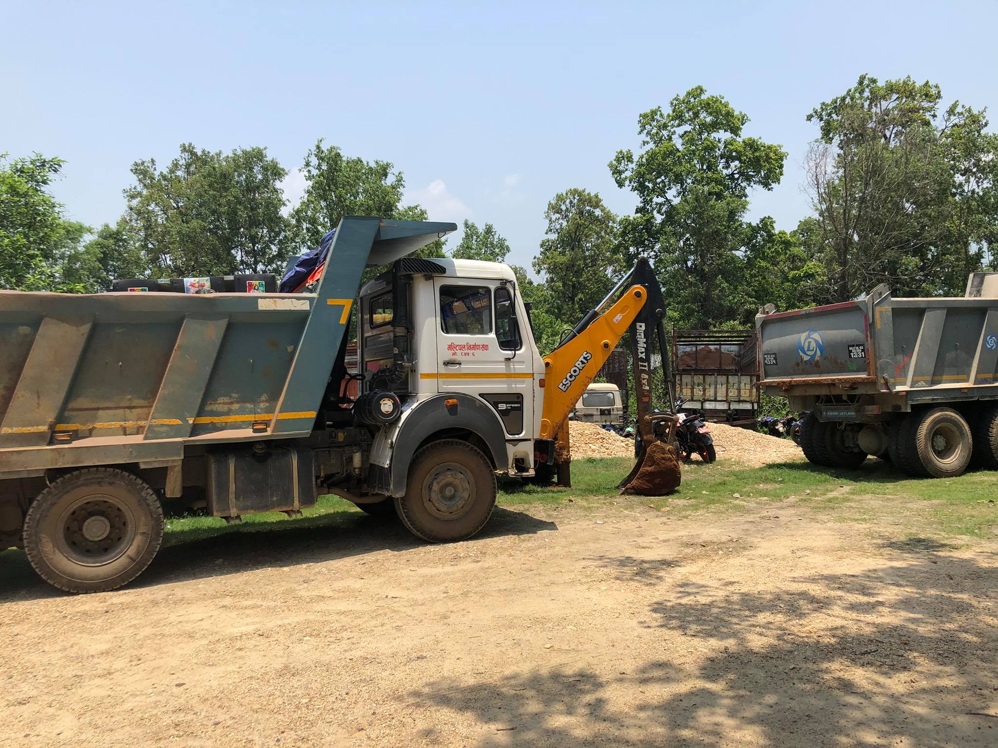 नदीजन्य पदार्थ उत्खननमा प्रयोग भएका सवारीसाधन कार्बाहीमा