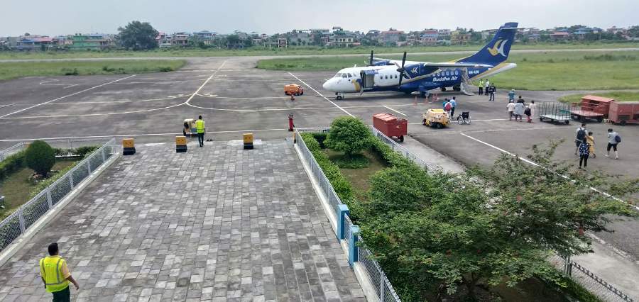 भरतपुर विमानस्थलको विशिष्ट कक्षमा आगलागी